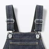 キッズ　木の実から作ったカポック混デニムオーバーオール