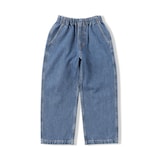 キッズ　木の実から作ったカポック混デニムワイドパンツ