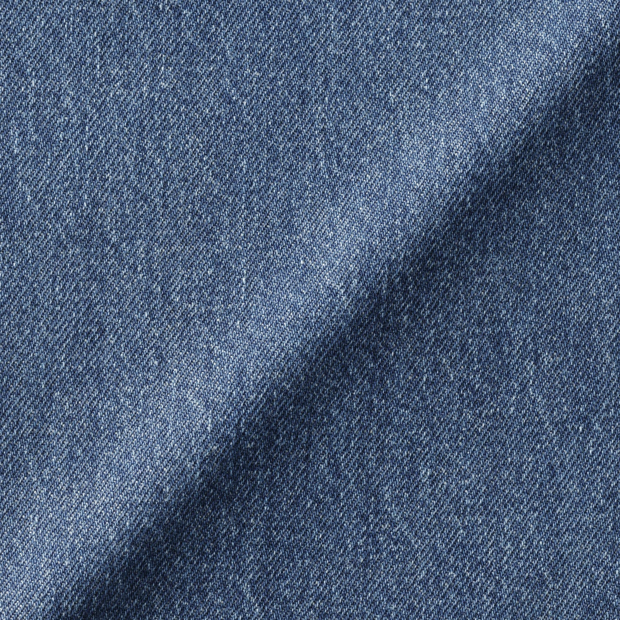 キッズ　木の実から作ったカポック混デニムワイドパンツ