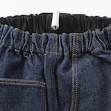 キッズ　木の実から作ったカポック混デニムワイドパンツ