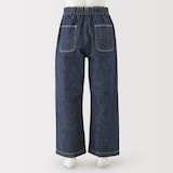 キッズ　木の実から作ったカポック混デニムワイドパンツ