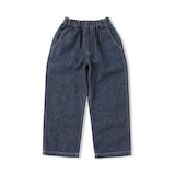 キッズ　木の実から作ったカポック混デニムワイドパンツ