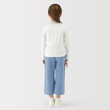 キッズ　ライトオンスデニムワイドパンツ