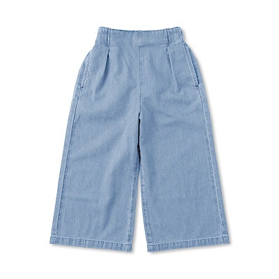 【１２月中旬発売予定】キッズ　ライトオンスデニムワイドパンツ