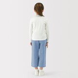 キッズ　ライトオンスデニムワイドパンツ