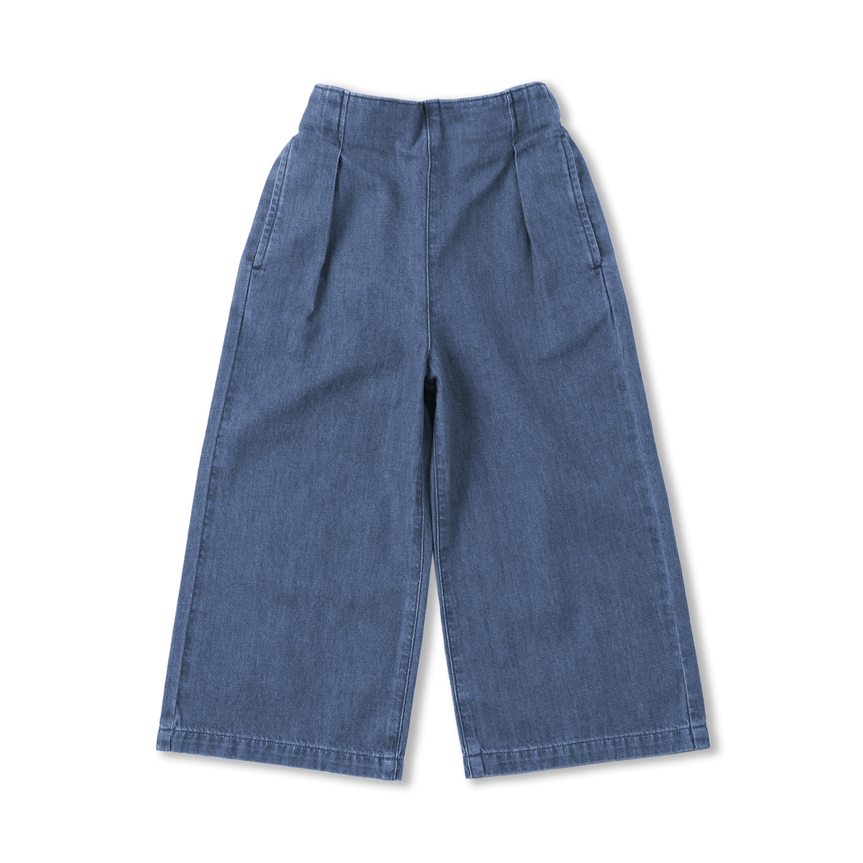 キッズ　ライトオンスデニムワイドパンツ