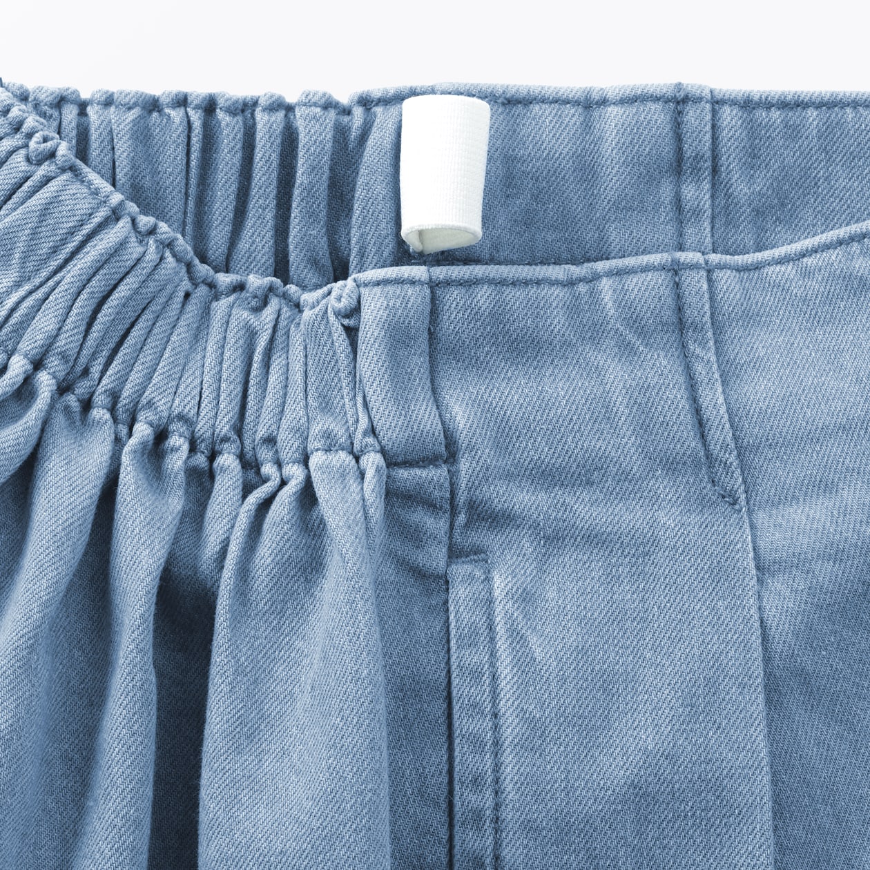 キッズ　ライトオンスデニムワイドパンツ