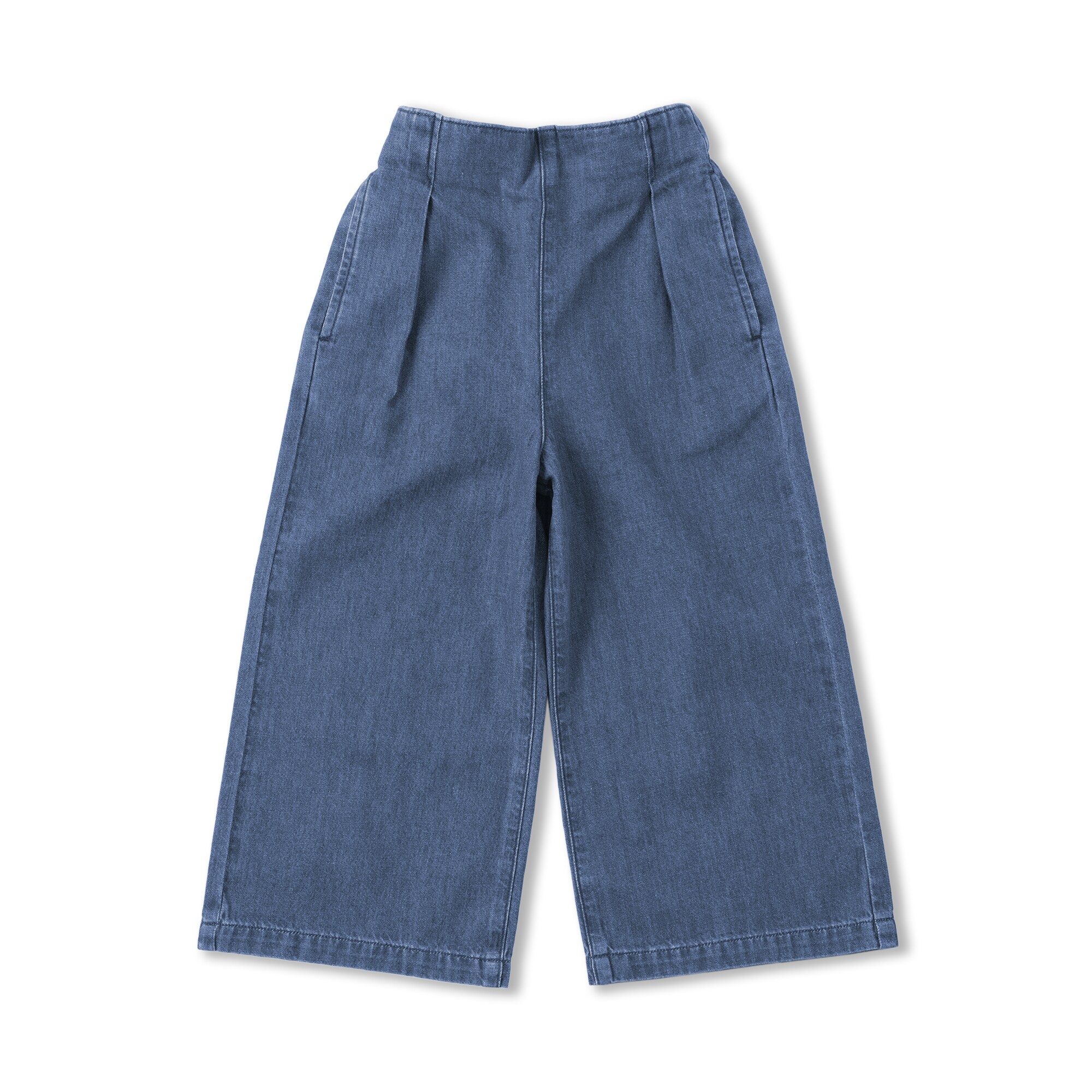 キッズ　ライトオンスデニムワイドパンツ