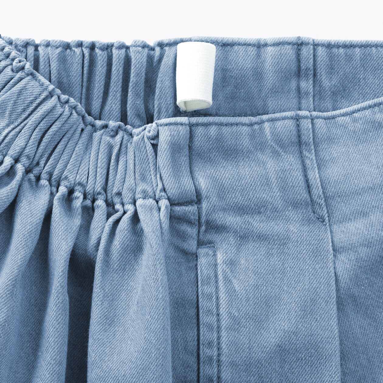 キッズ　ライトオンスデニムワイドパンツ