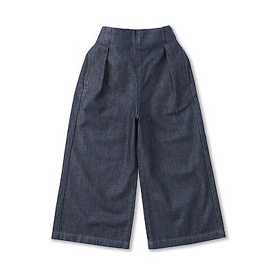 キッズ　ライトオンスデニムワイドパンツ