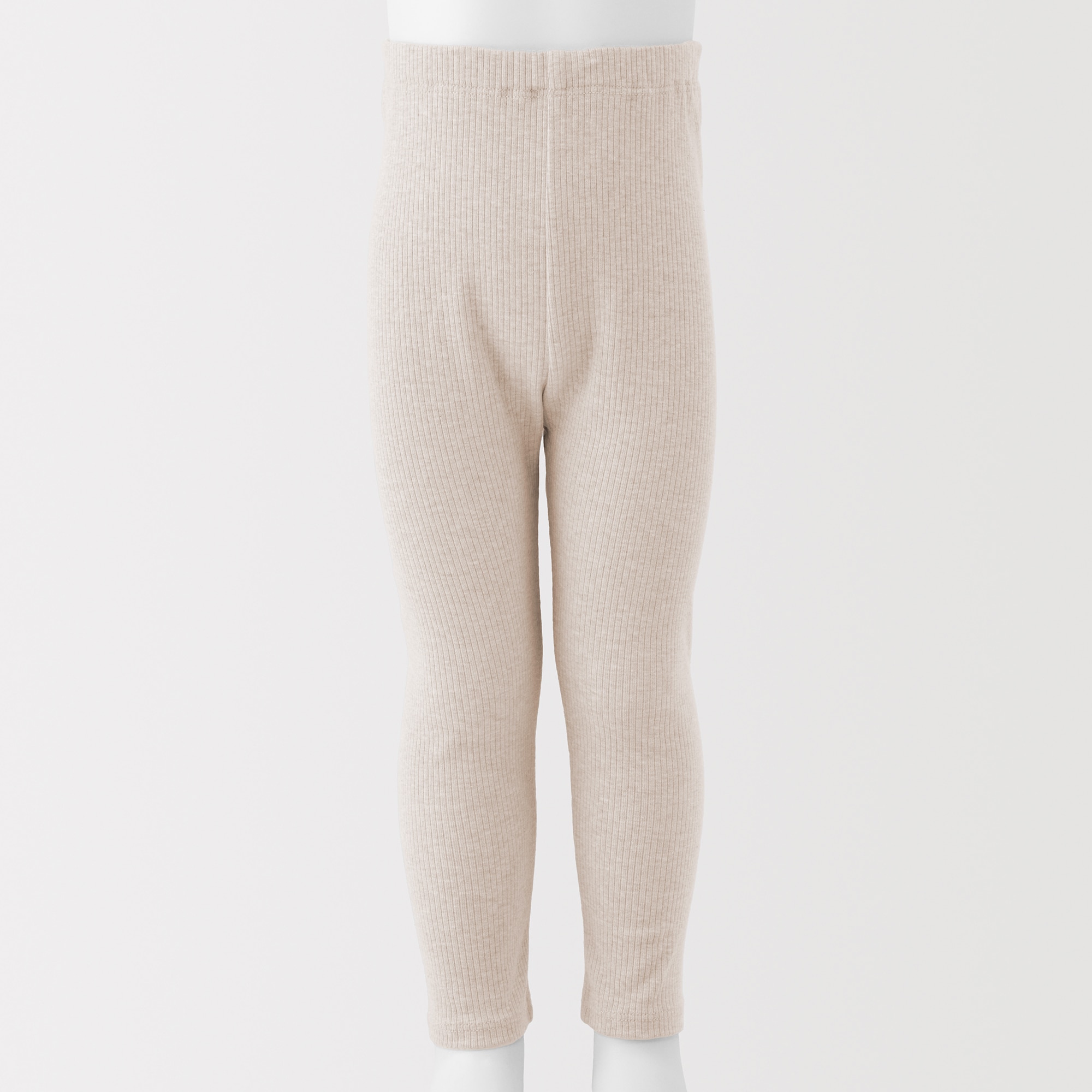 ベビー　おなかすっぽりストレッチ十分丈リブレギンス