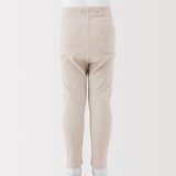 ベビー　おなかすっぽりストレッチ十分丈リブレギンス