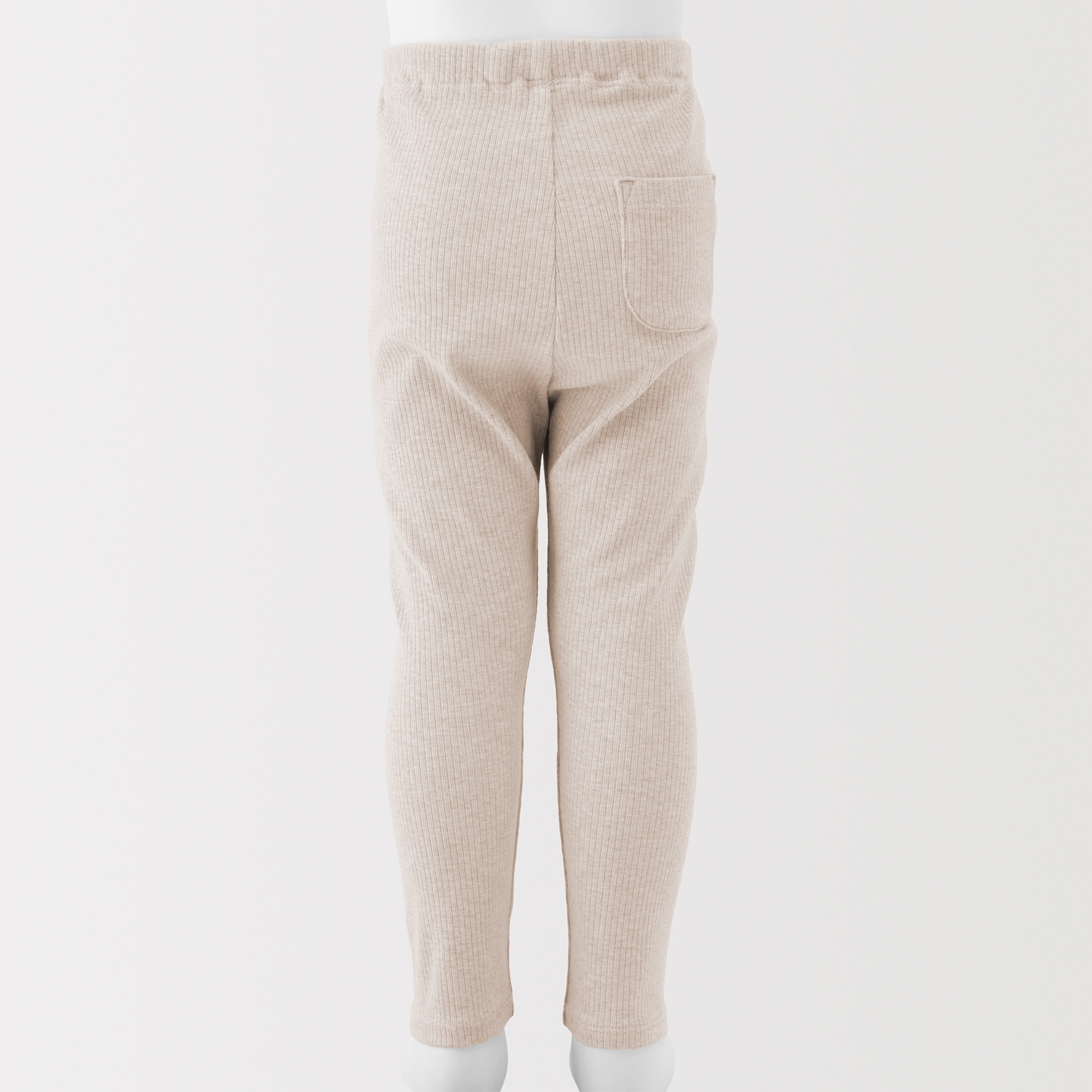 ベビー　おなかすっぽりストレッチ十分丈リブレギンス