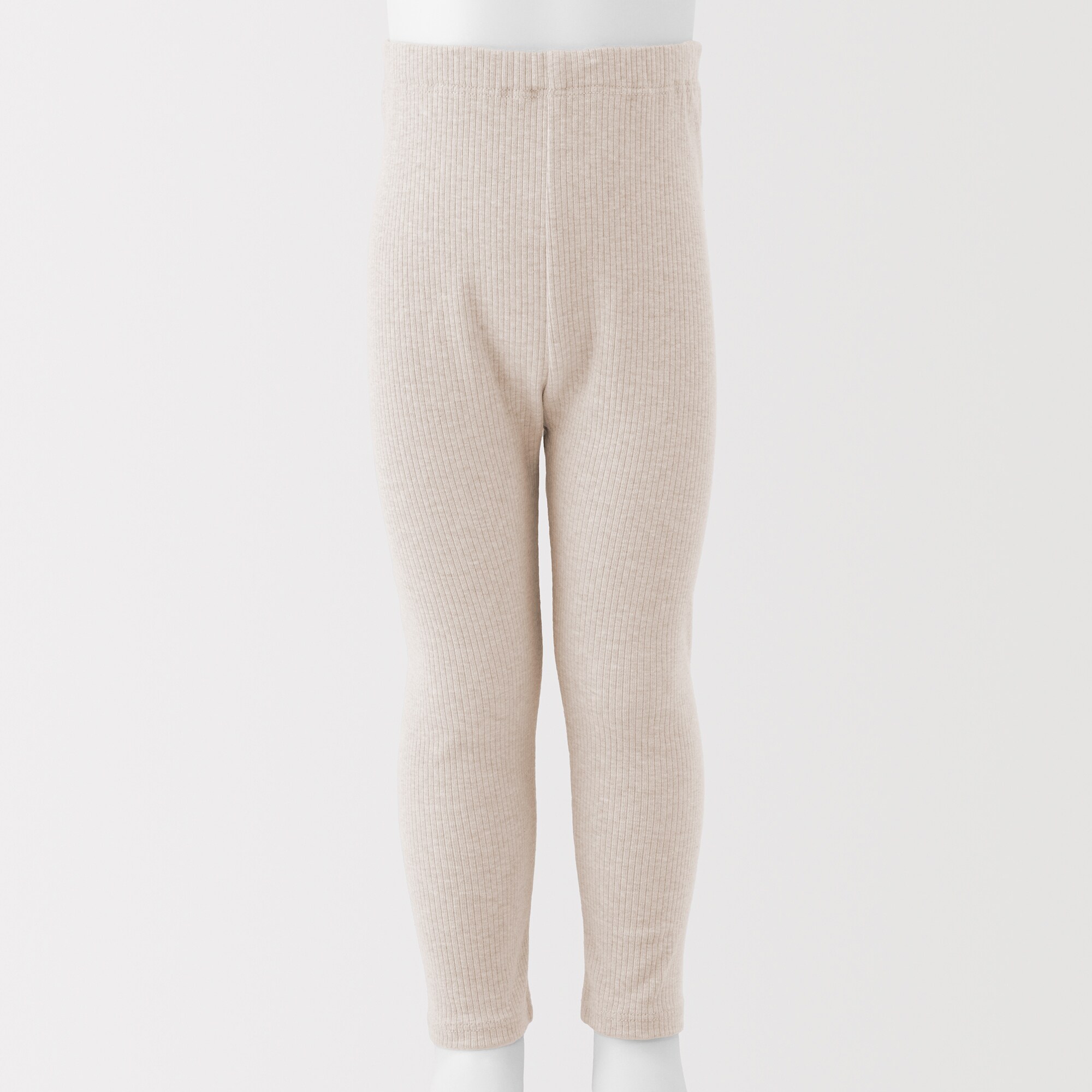 ベビー　おなかすっぽりストレッチ十分丈リブレギンス