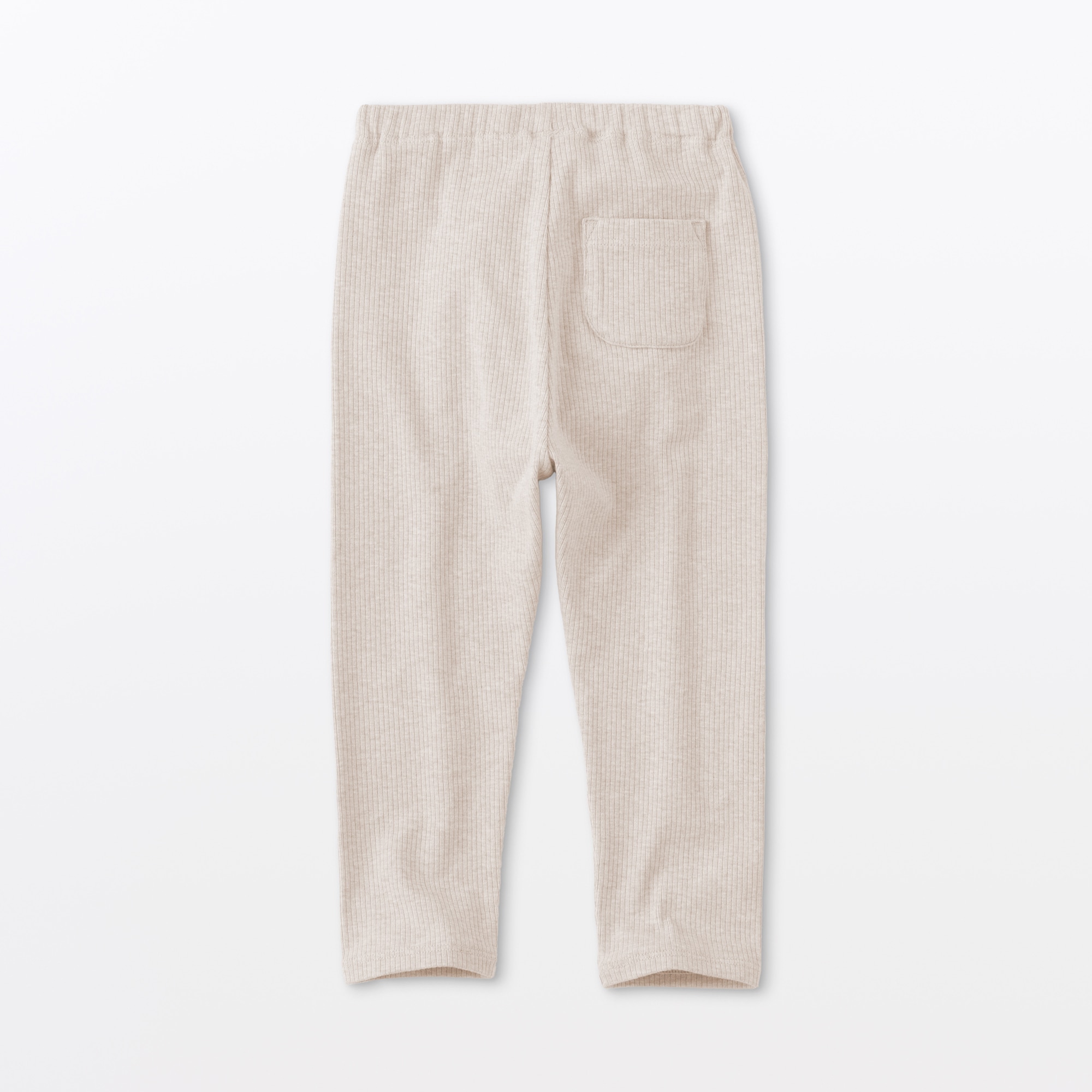 ベビー　おなかすっぽりストレッチ十分丈リブレギンス