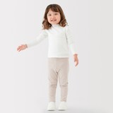 ベビー　おなかすっぽりストレッチ十分丈リブレギンス