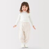ベビー　おなかすっぽり二重ガーゼワイドジョガーパンツ