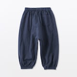 ベビー　おなかすっぽり二重ガーゼワイドジョガーパンツ