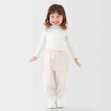 ベビー　おなかすっぽり二重ガーゼワイドジョガーパンツ