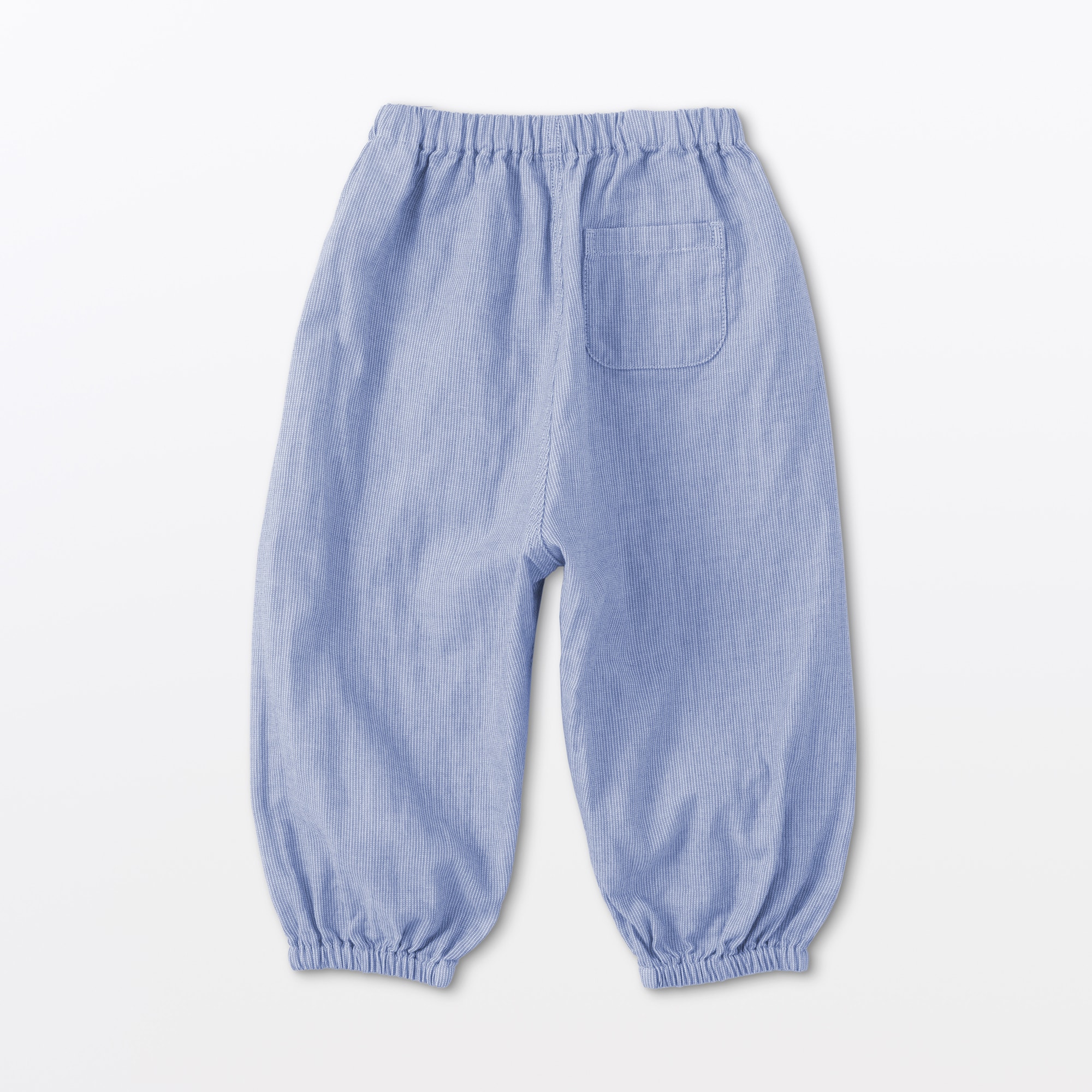 ベビー　おなかすっぽり二重ガーゼワイドジョガーパンツ