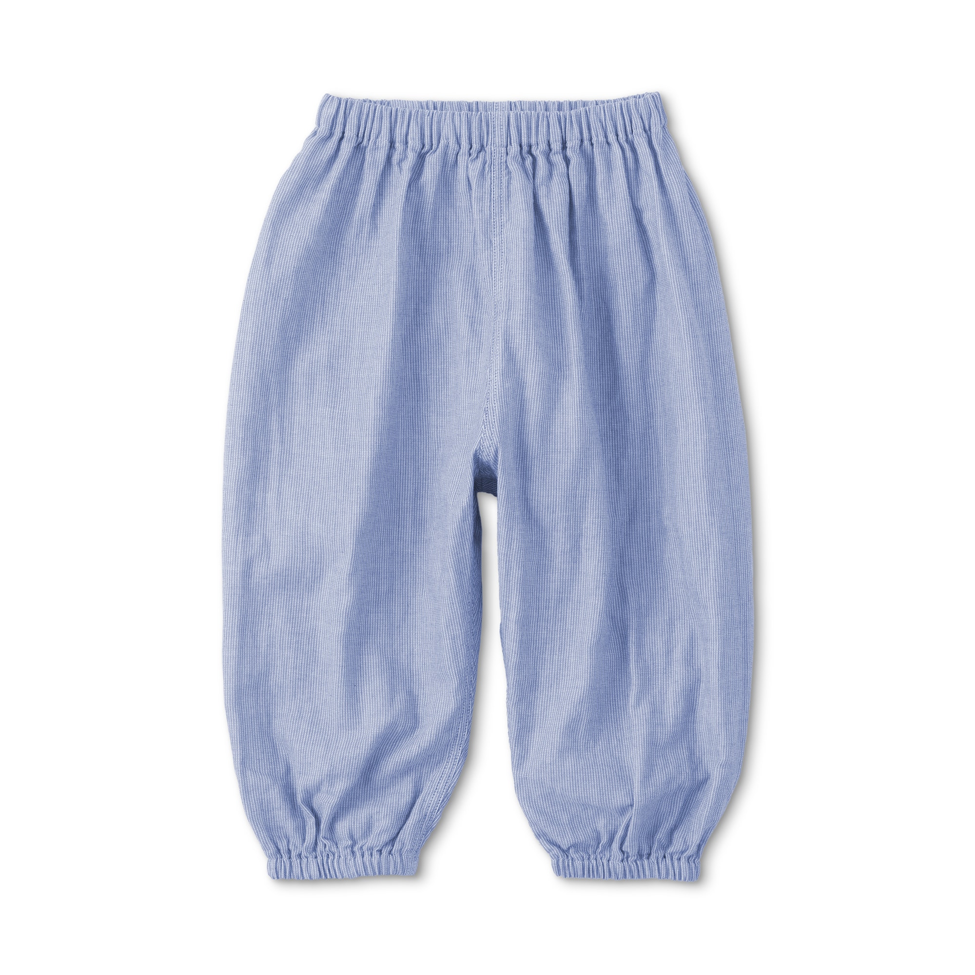 ベビー　おなかすっぽり二重ガーゼワイドジョガーパンツ