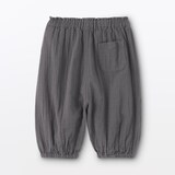 ベビー　おなかすっぽり楊柳ガーゼ七分丈パンツ