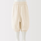 ベビー　おなかすっぽり楊柳ガーゼ七分丈パンツ