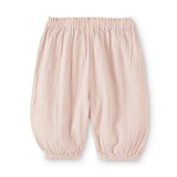 ベビー　おなかすっぽり楊柳ガーゼ七分丈パンツ