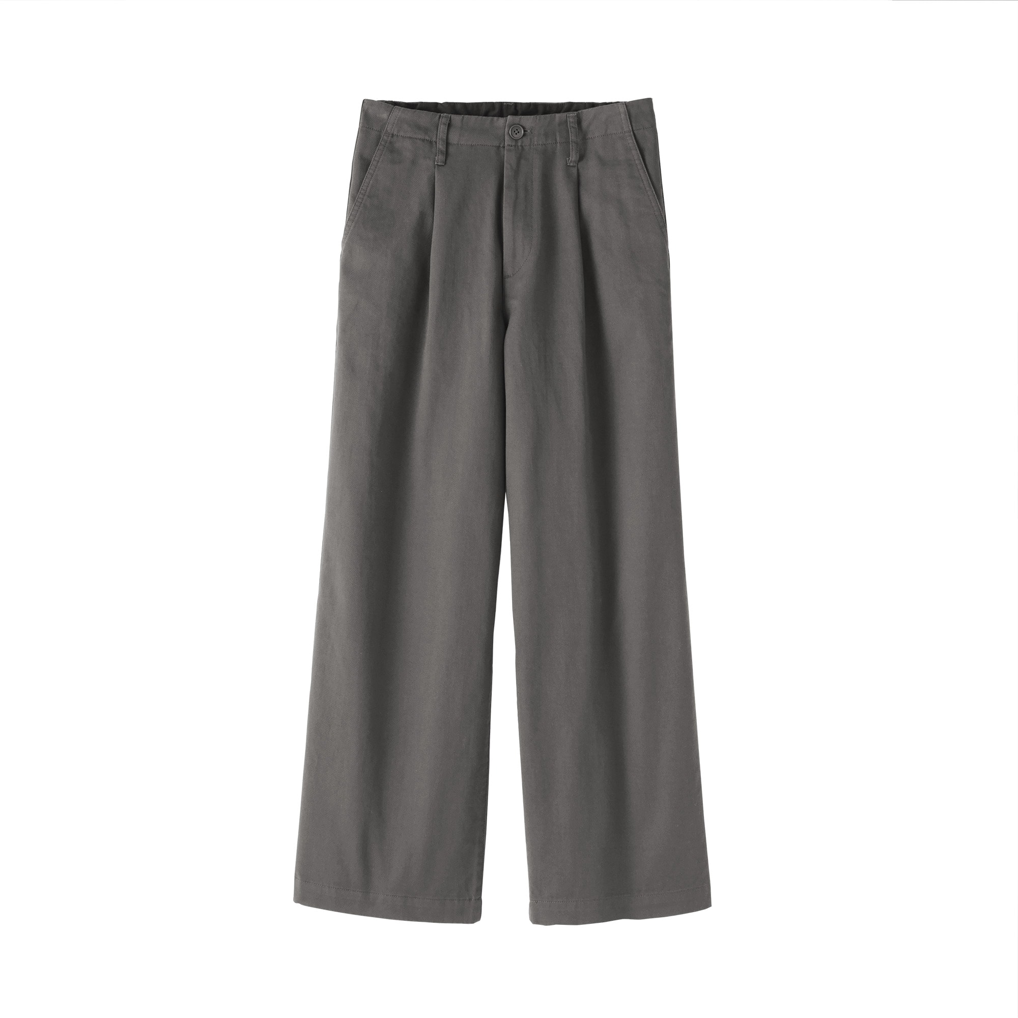 婦人 ムラ糸 チノタックワイドパンツ | 無印良品
