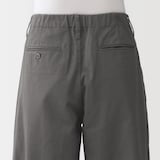 婦人　ムラ糸　チノタックワイドパンツ