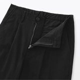 婦人　ムラ糸　チノタックワイドパンツ