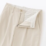 婦人　ムラ糸　チノタックワイドパンツ