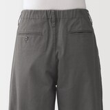 婦人　ムラ糸　チノタックワイドパンツ