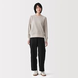 婦人　洗いざらしバックサテン　ベイカーパンツ