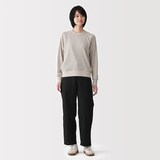 婦人　洗いざらしバックサテン　ベイカーパンツ