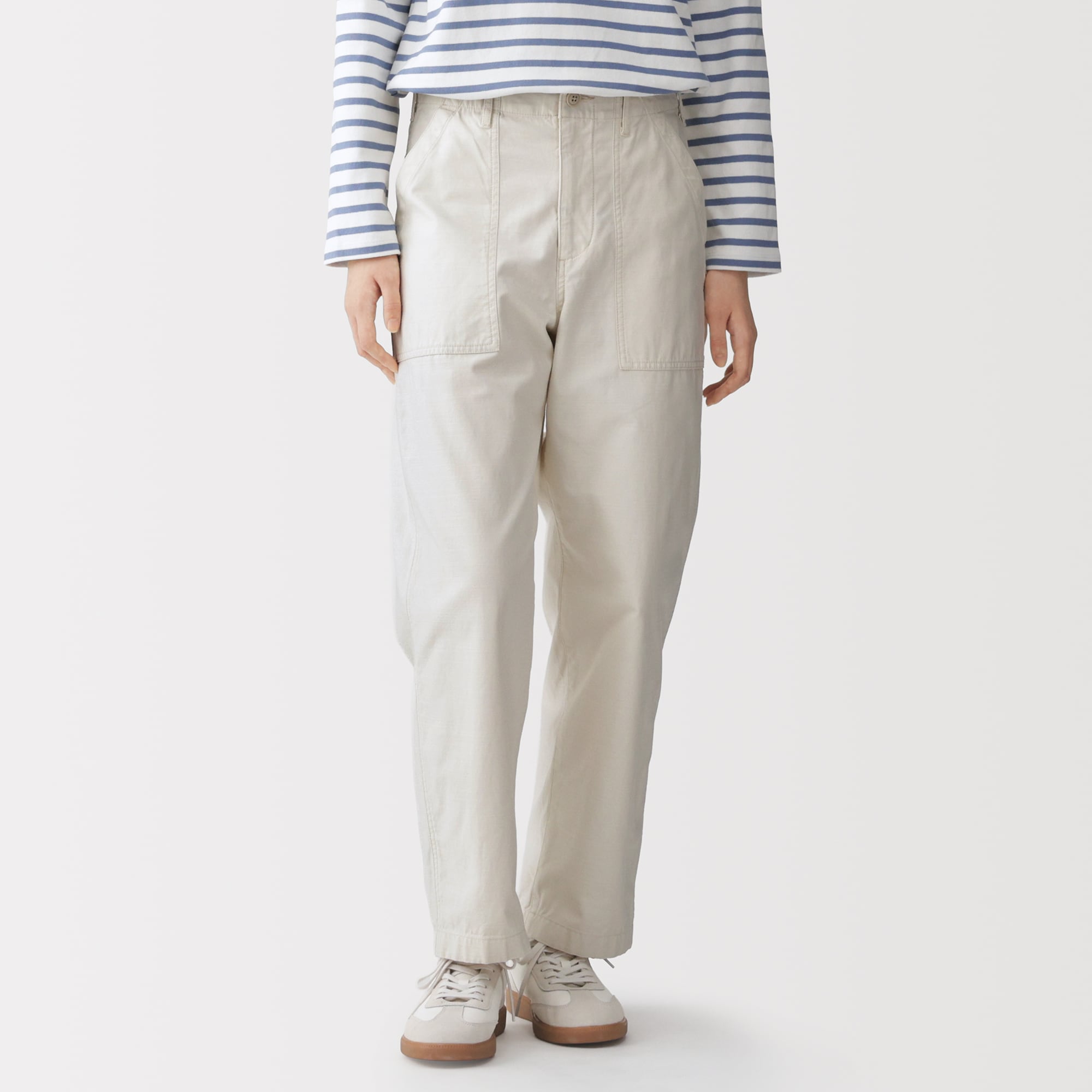 h*e様 ベイカーパンツ 婦人 洗いざらしバックサテン ベイカーパンツ | 無印良品