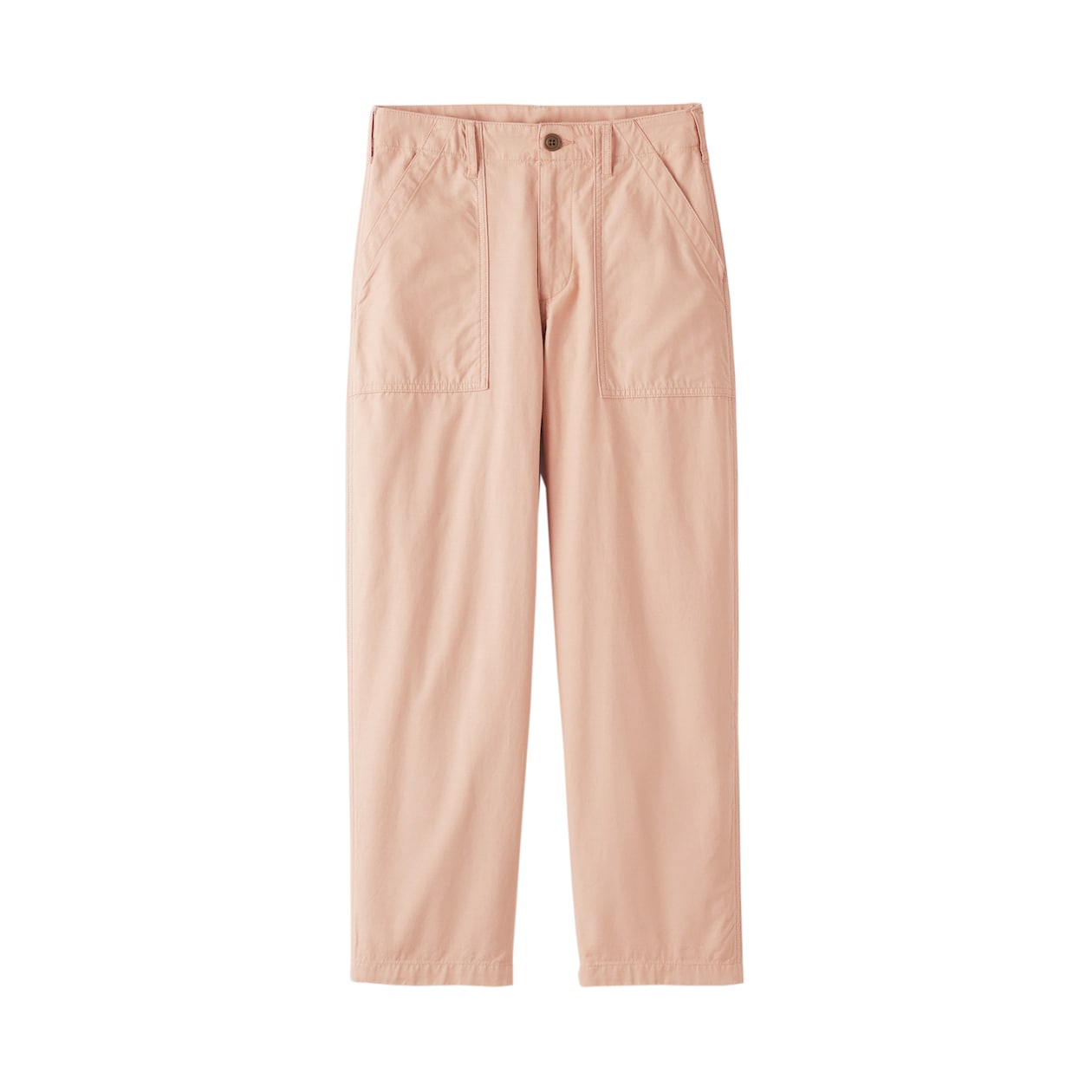 婦人　洗いざらしバックサテン　ベイカーパンツ