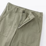 婦人　洗いざらしバックサテン　ベイカーパンツ