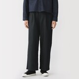 婦人　ヘンプ混ツイル　ストレートパンツ
