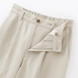 婦人　ヘンプ混ツイル　ストレートパンツ