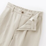 婦人　ヘンプ混ツイル　ストレートパンツ