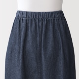 婦人　洗いざらしデニム　イージースカート
