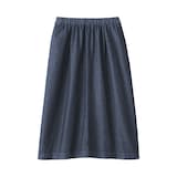 婦人　洗いざらしデニム　イージースカート