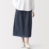 婦人　洗いざらしデニム　イージースカート