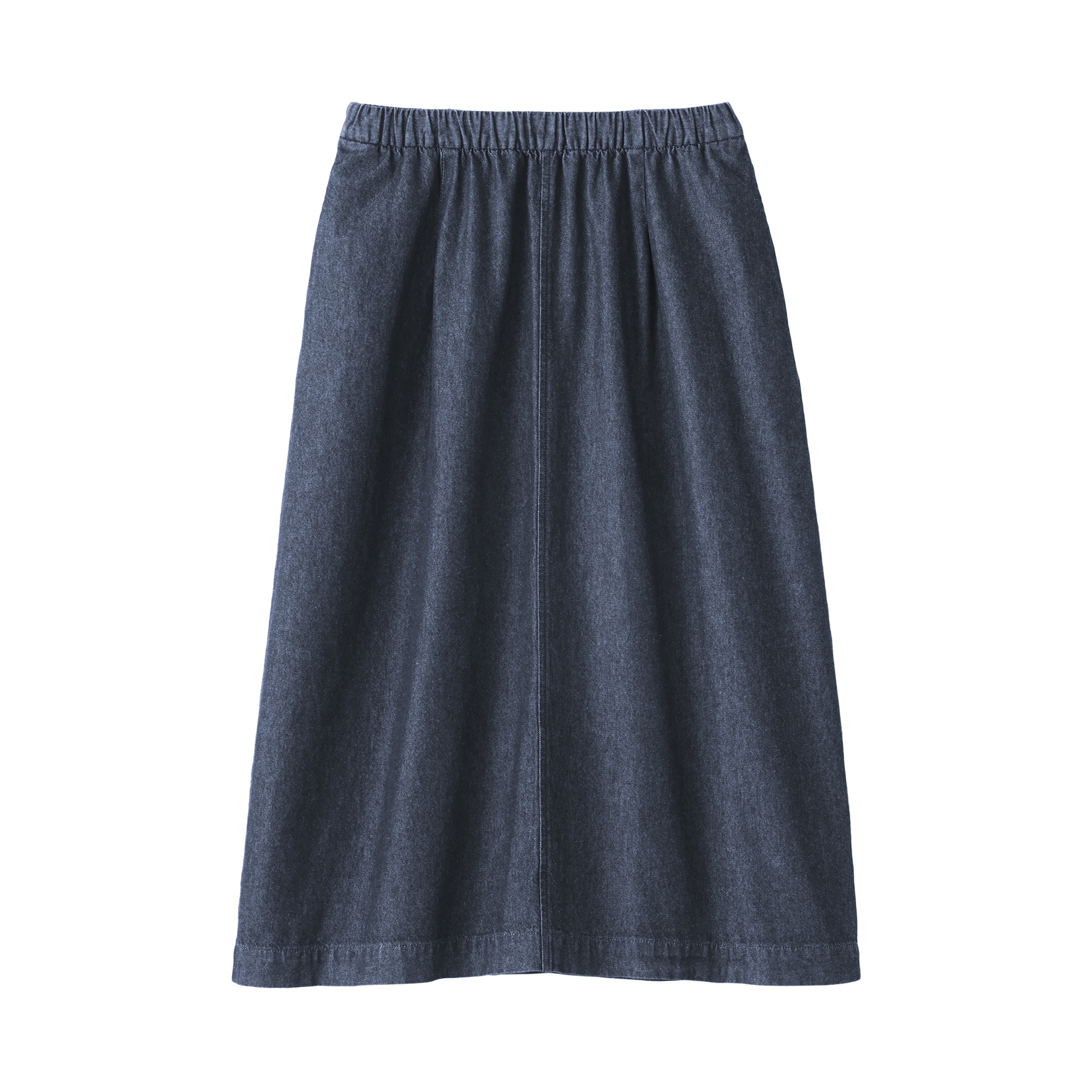 婦人　洗いざらしデニム　イージースカート