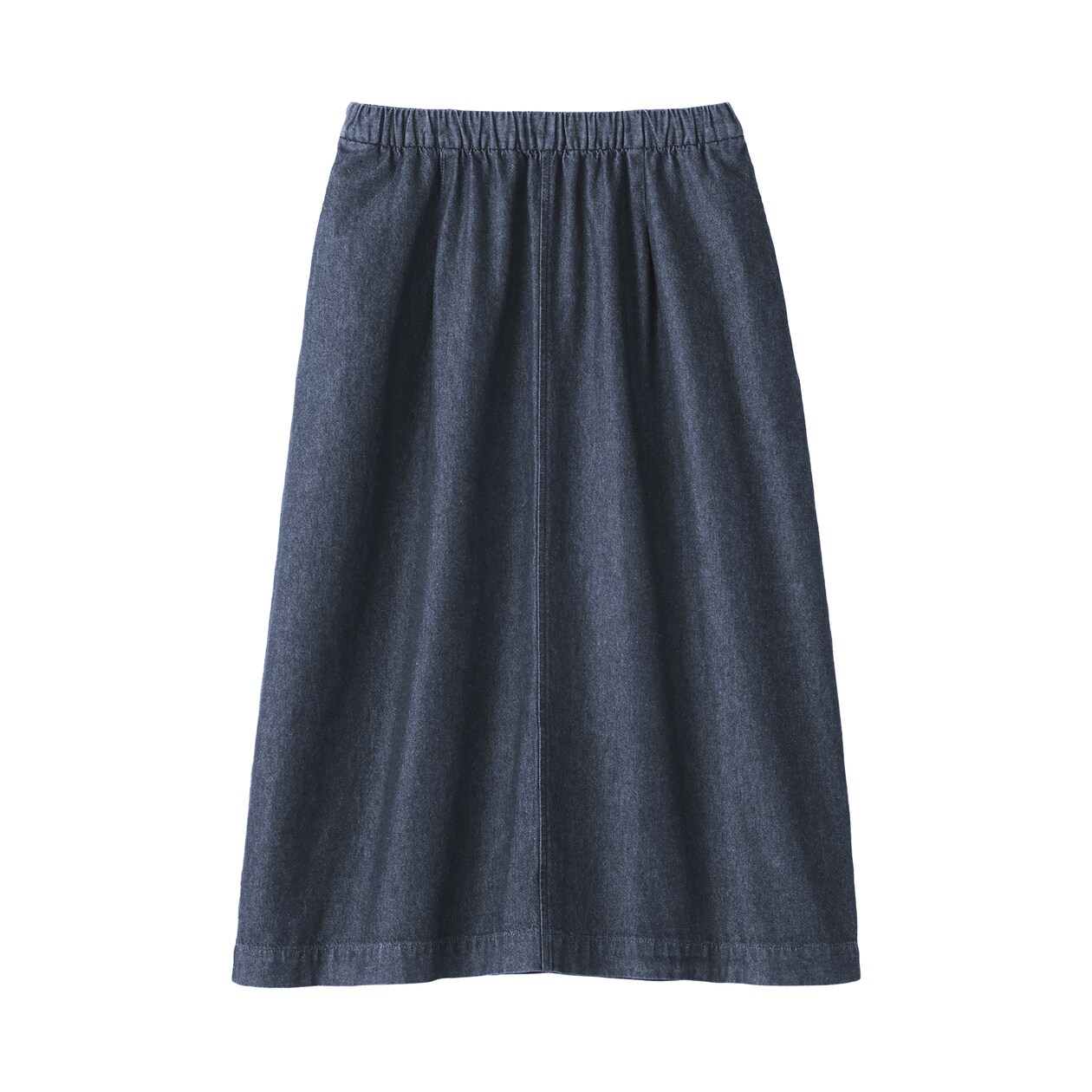婦人　洗いざらしデニム　イージースカート