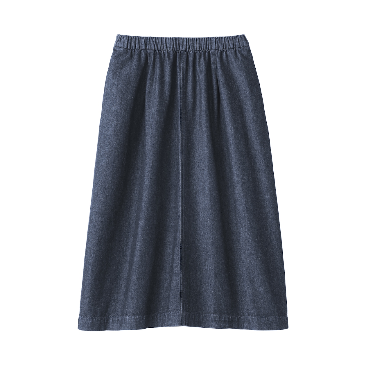 婦人　洗いざらしデニム　イージースカート