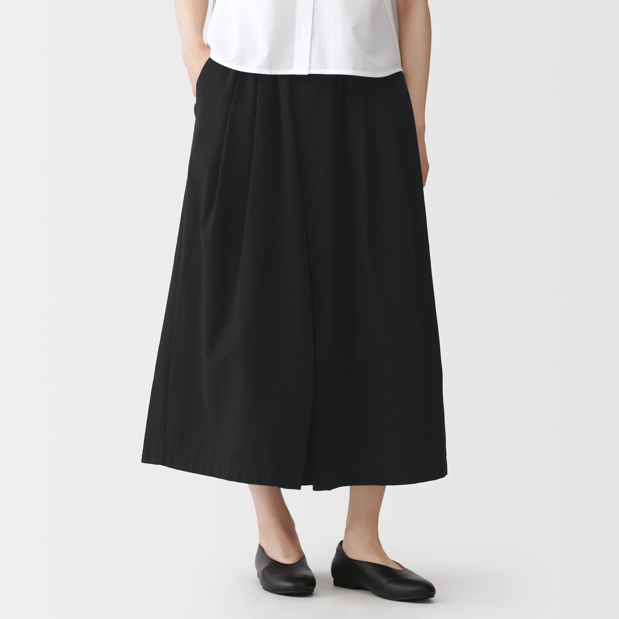 婦人　涼感　スカートパンツ