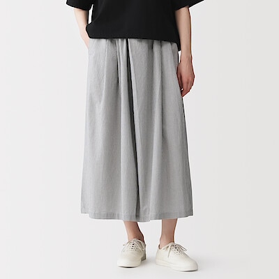 婦人　涼感　スカートパンツ