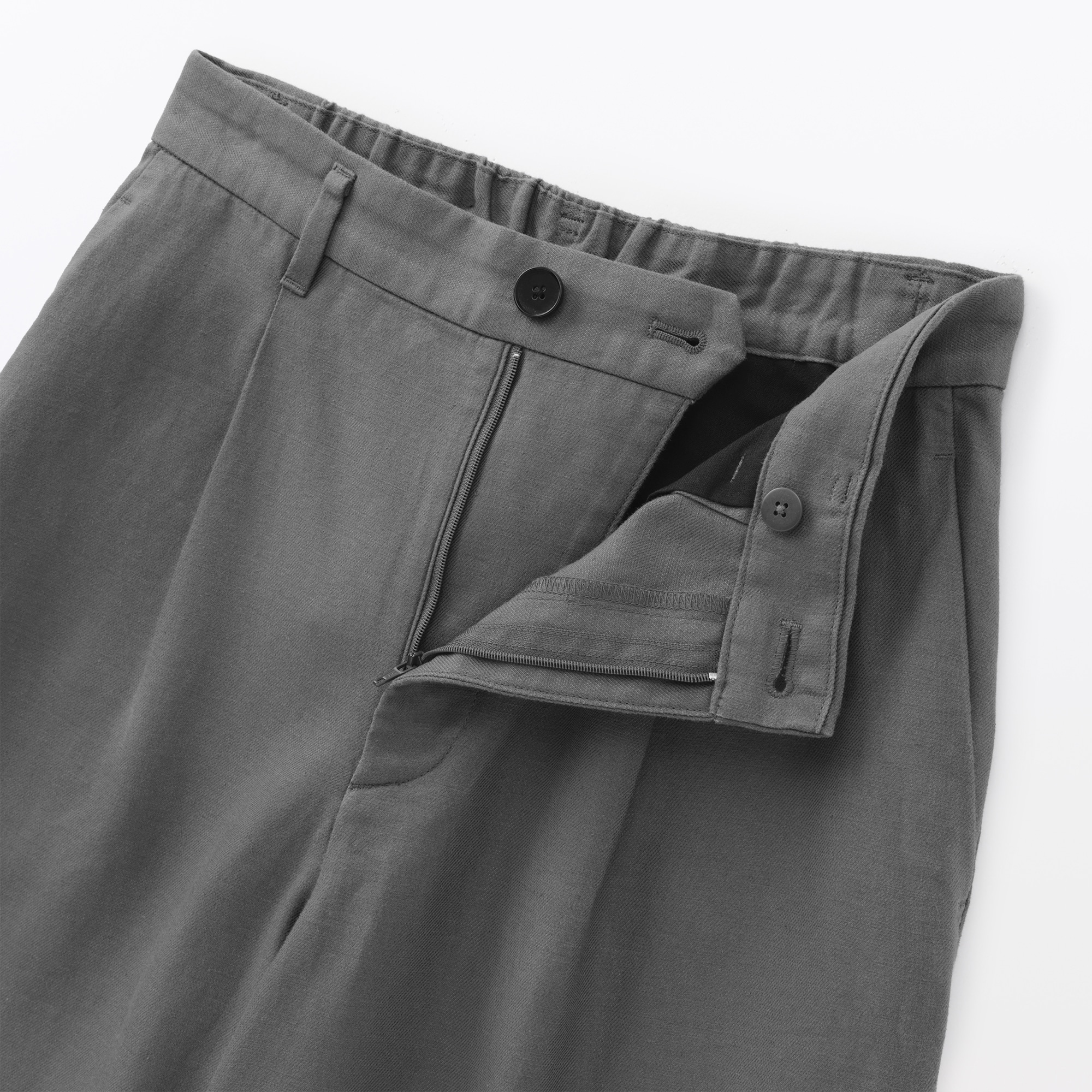 婦人　ヘンプ混ツイル　ハーフパンツ